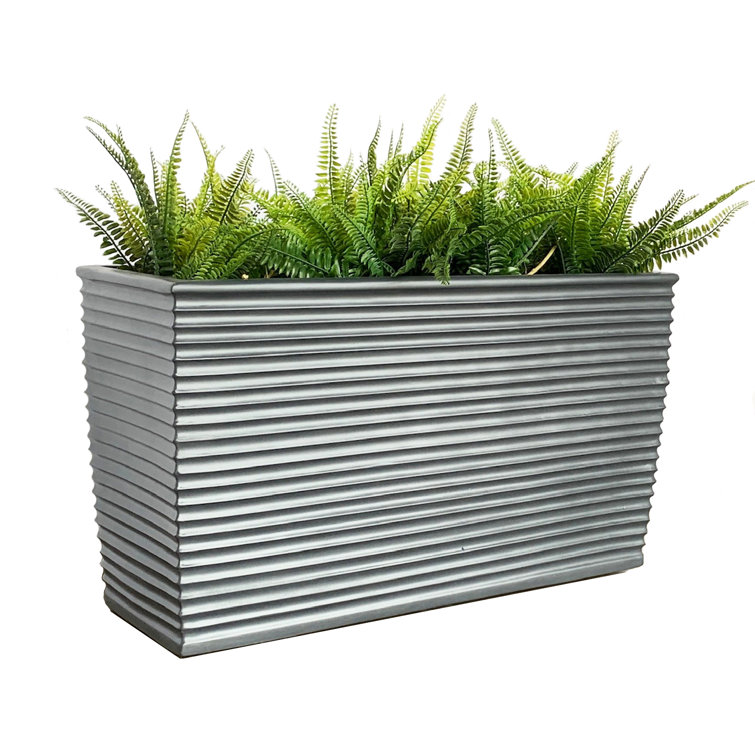 Rebrilliant Daley Fiberglass Planter Box Wayfair